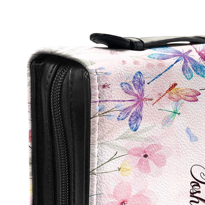  Personalized Bible Cover - Be Strong And Courageous Joshua 1 9 Dragonfly Bible Cover for Christians