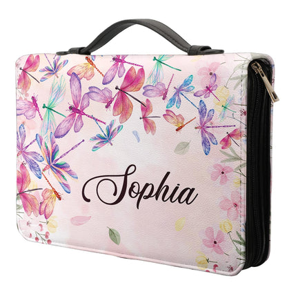  Personalized Bible Cover - Be Strong And Courageous Joshua 1 9 Dragonfly Bible Cover for Christians