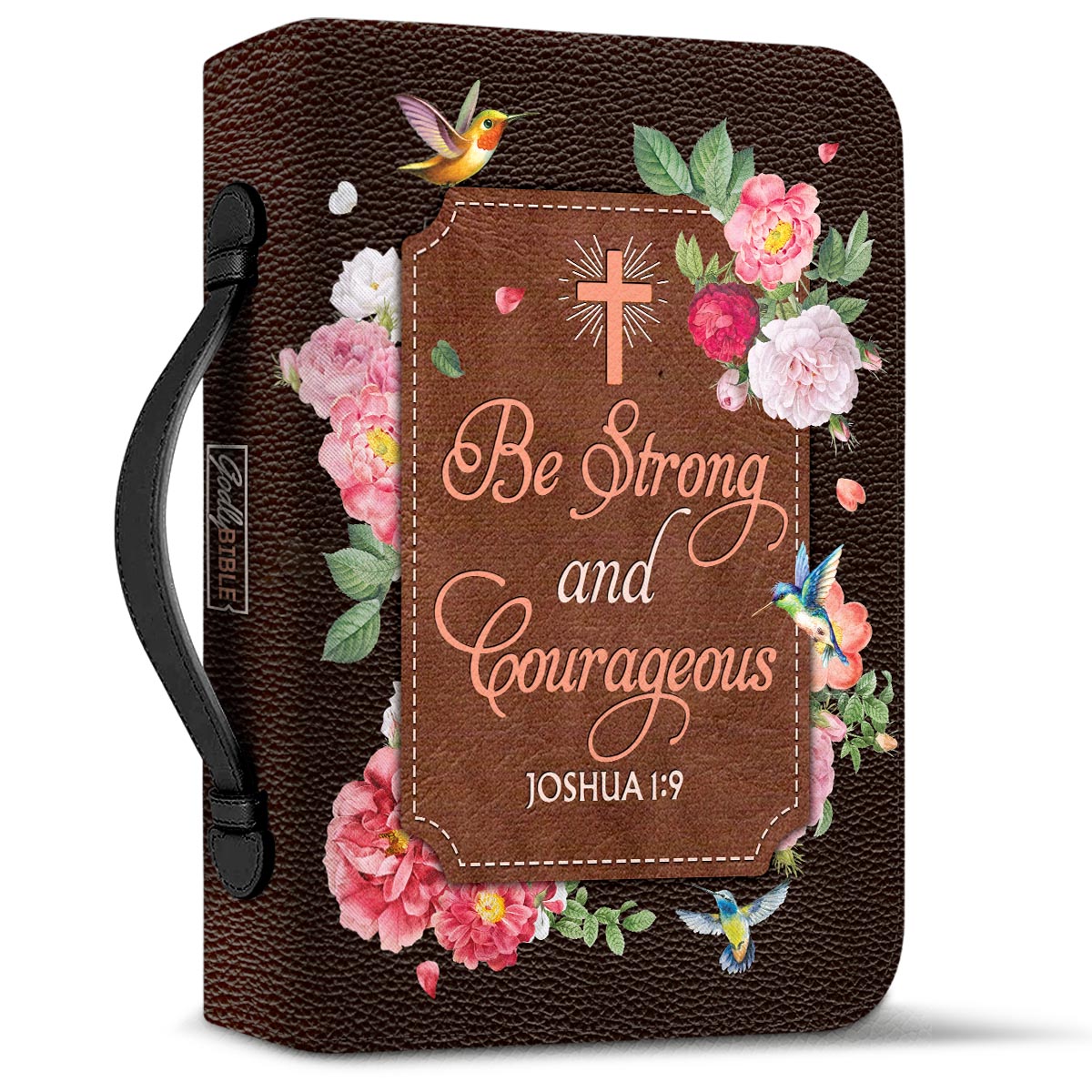  Personalized Bible Cover - Be Strong And Courageous Joshua 1 9 Hummingbird Vintage Flower Bible Cover for Christians