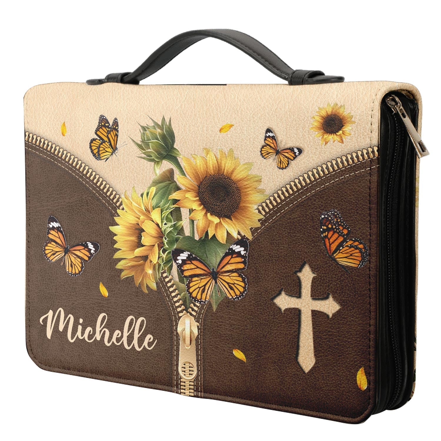  Personalized Bible Cover - Be Strong Be Brave Be Fearless You Are Never Alone Joshua 1 9 Bible Cover for Christians