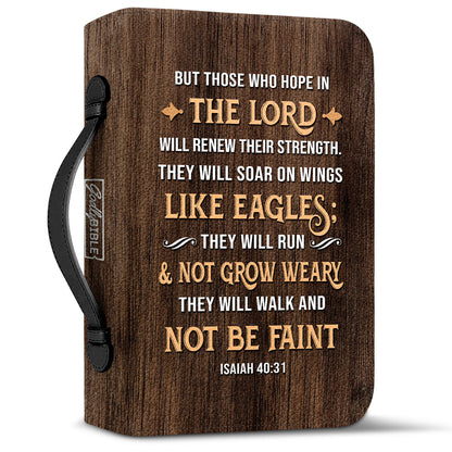  Personalized Bible Cover - But Those Who Hope In The Lord Isaiah 40 31 Bible Cover for Christians