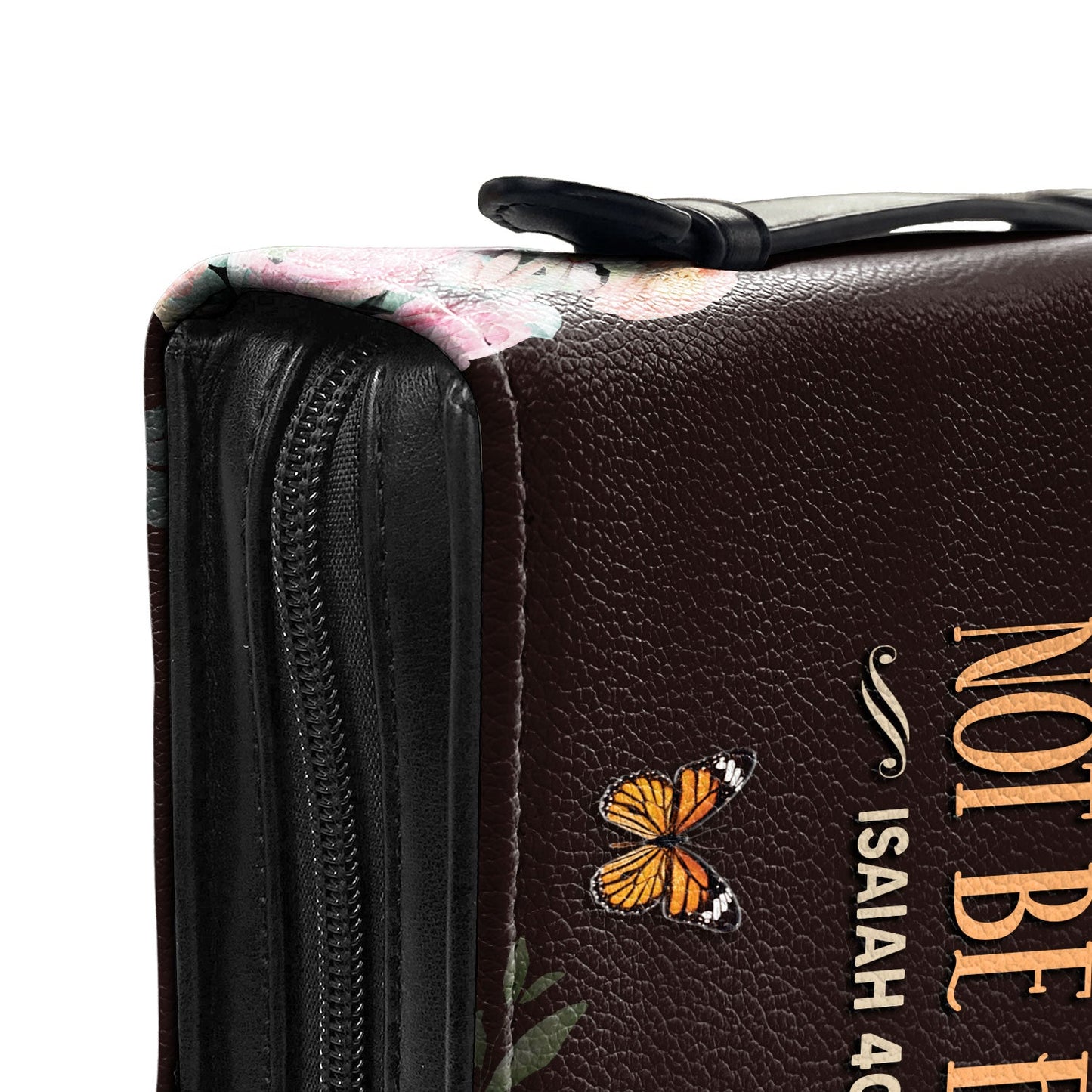 Personalized Bible Cover - But Those Who Hope In The Lord Will Renew Their Strength Isaiah 40 31 Lion Butterfly Bible Cover
