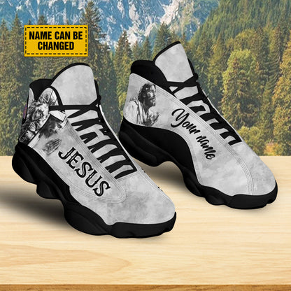 Personalized Jesus And Lion J13 Shoes - Lion Of Judah Shoes - Jesus Shoes