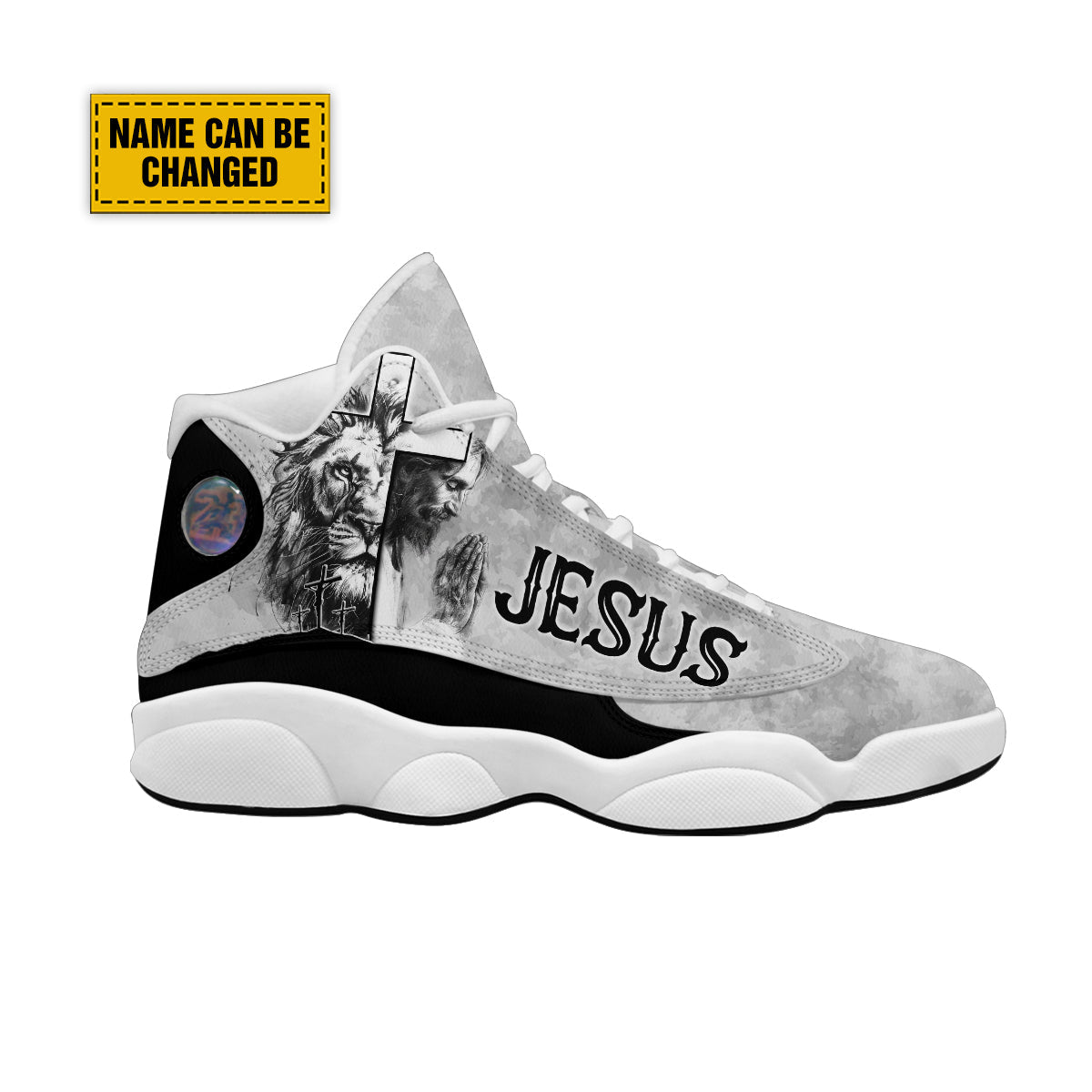 Personalized Jesus And Lion J13 Shoes - Lion Of Judah Shoes - Jesus Shoes