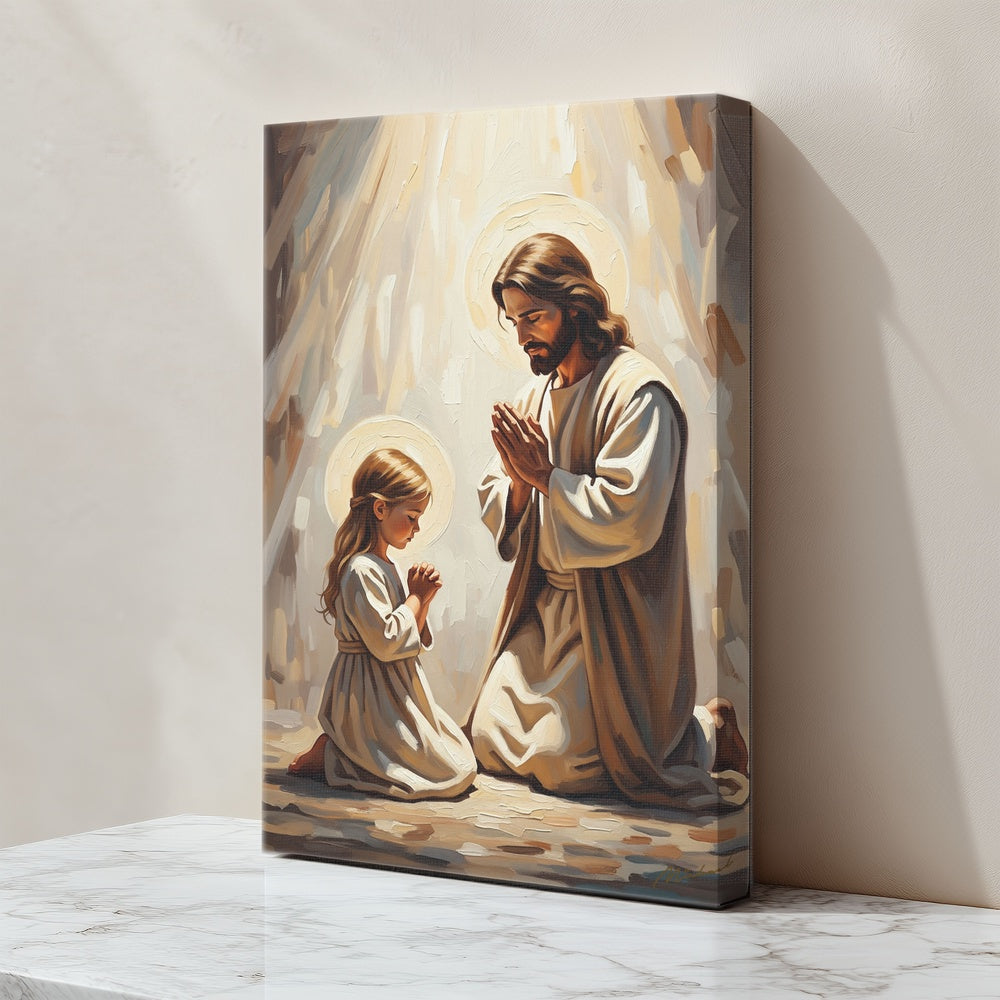 Prayers of Innocence II, Christian Canvas Wall Art, Christmas Gift Ideas, Christian Home Decor, Ciaocustom