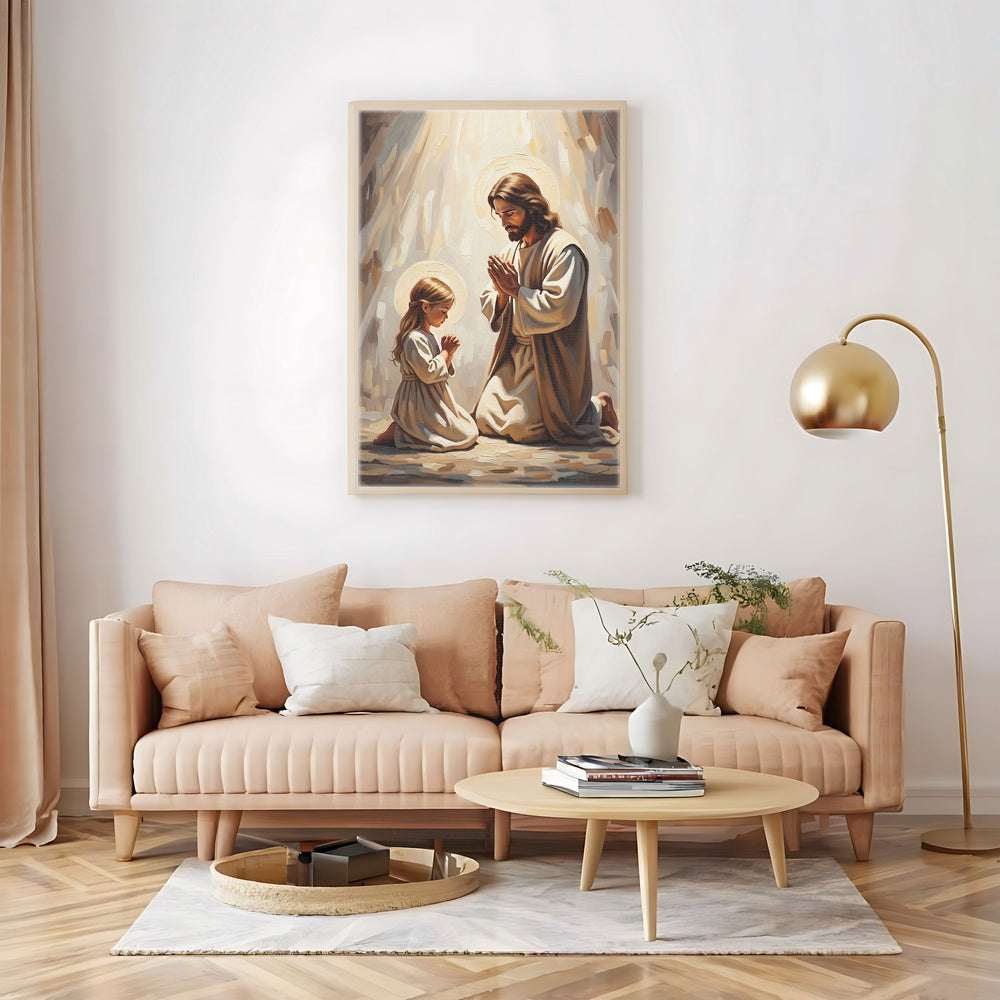 Prayers of Innocence II, Christian Canvas Wall Art, Christmas Gift Ideas, Christian Home Decor, Ciaocustom