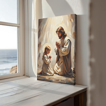 Prayers of Innocence II, Christian Canvas Wall Art, Christmas Gift Ideas, Christian Home Decor, Ciaocustom