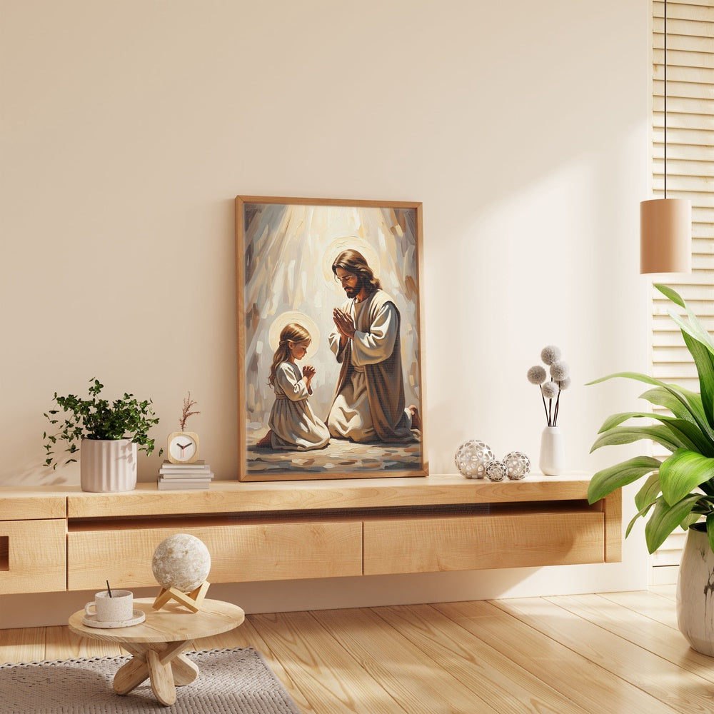 Prayers of Innocence II, Christian Canvas Wall Art, Christmas Gift Ideas, Christian Home Decor, Ciaocustom