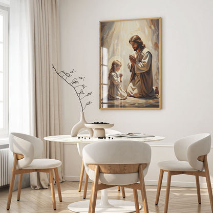 Prayers of Innocence II, Christian Canvas Wall Art, Christmas Gift Ideas, Christian Home Decor, Ciaocustom