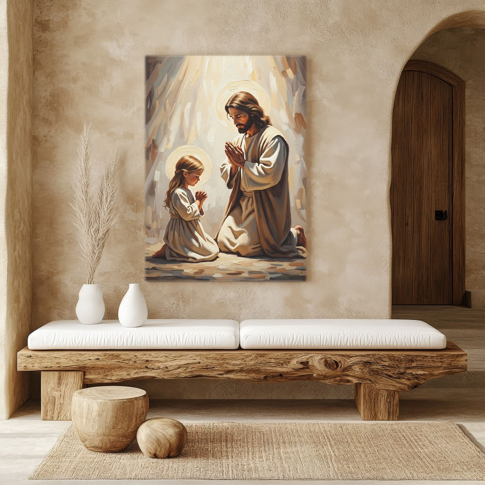 Prayers of Innocence II, Christian Canvas Wall Art, Christmas Gift Ideas, Christian Home Decor, Ciaocustom