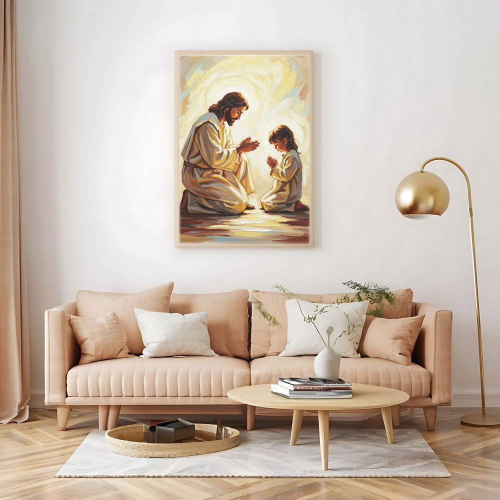 Prayers of Innocence I, Christian Canvas Wall Art, Christmas Gift Ideas, Christian Home Decor, Ciaocustom