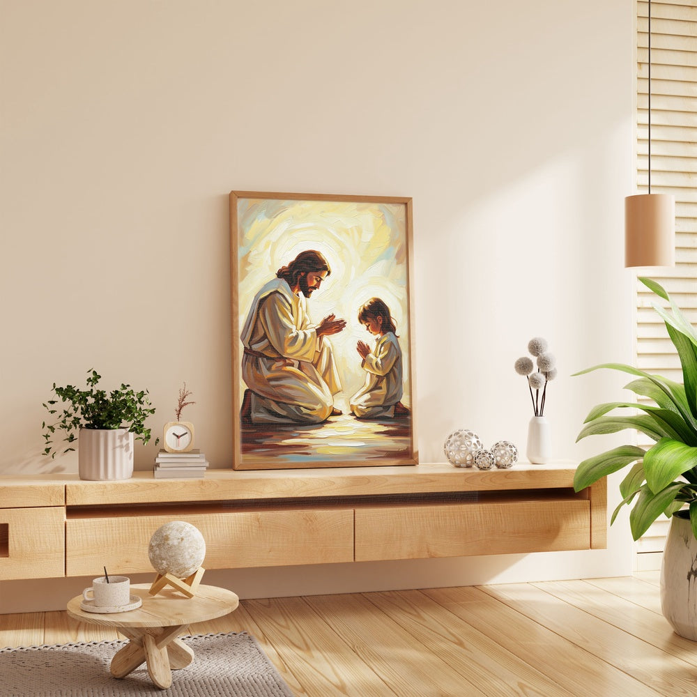 Prayers of Innocence I, Christian Canvas Wall Art, Christmas Gift Ideas, Christian Home Decor, Ciaocustom