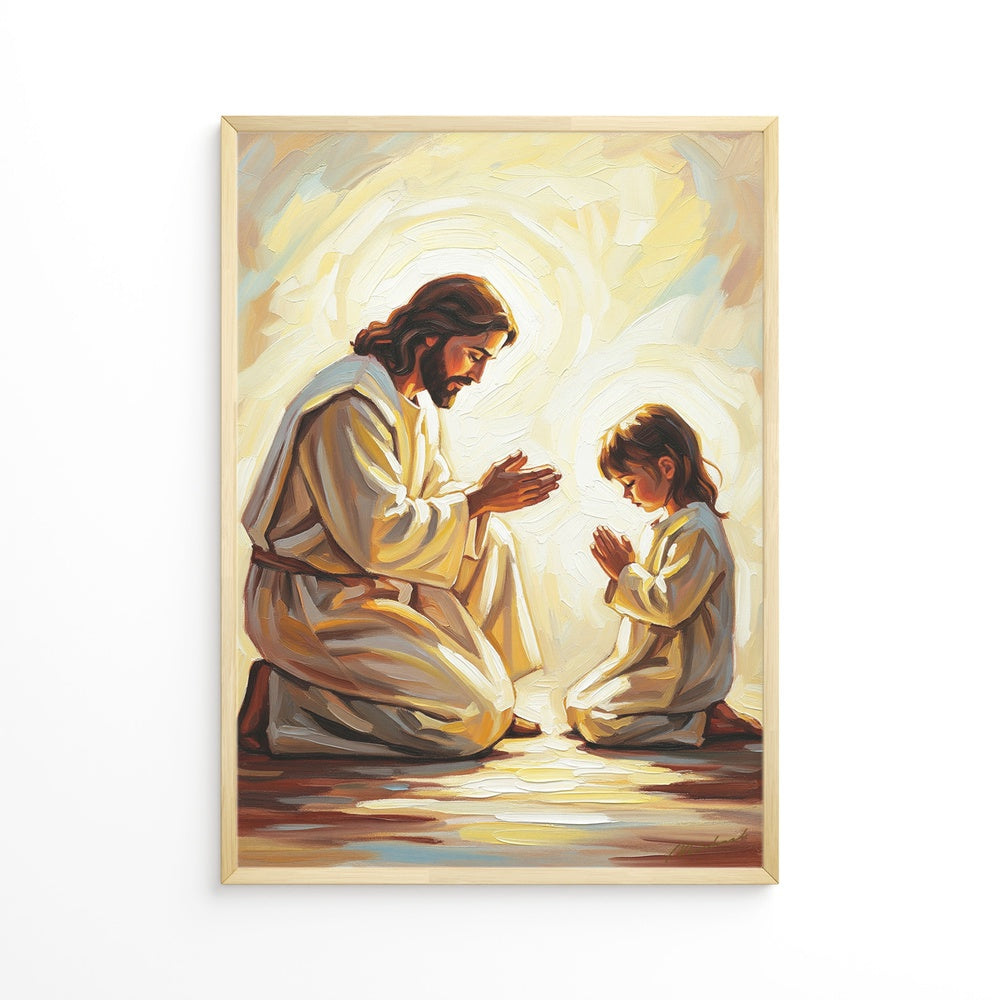 Prayers of Innocence I, Christian Canvas Wall Art, Christmas Gift Ideas, Christian Home Decor, Ciaocustom