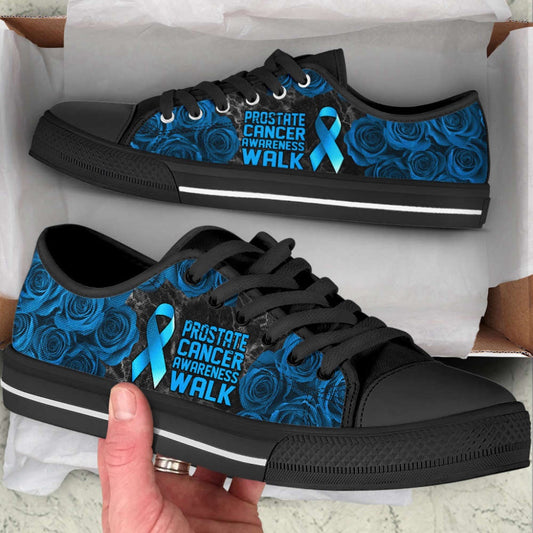 Prostate Cancer Shoes Awareness Walk Low Top Shoes Canvas Shoes, Breast Cancer Awareness Shoes