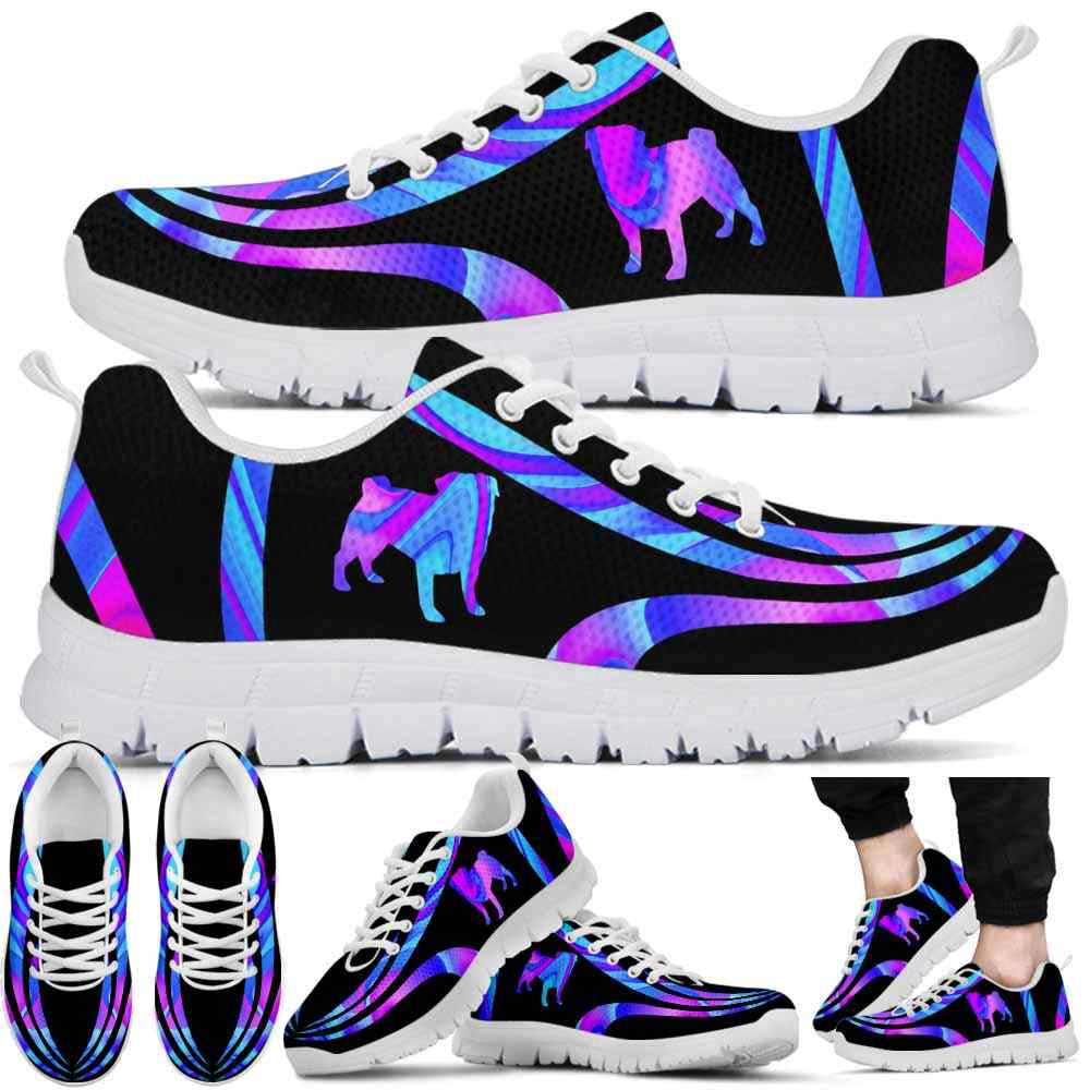 Pug Sneaker, Pug Dog Lovers Sneakers Gym Running Shoes Gift Women Men, Pug Shoes