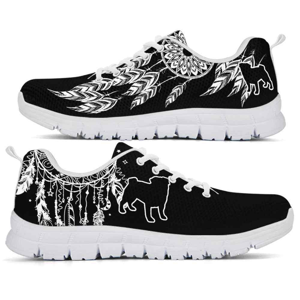 Pug Sneaker, Pug Dreamcatcher Sneakers Running Shoes Gift Women Men, Pug Shoes
