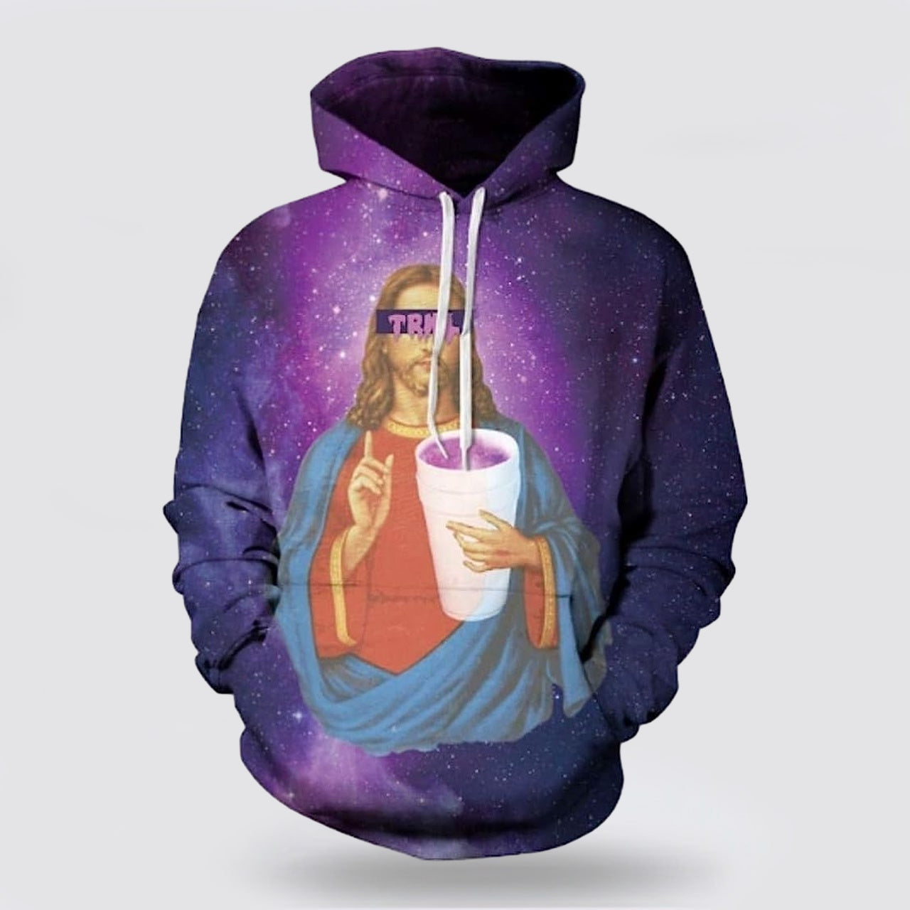 Purple Drank Jesus 3d Hoodies For Women Men - Christian Apparel Hoodies