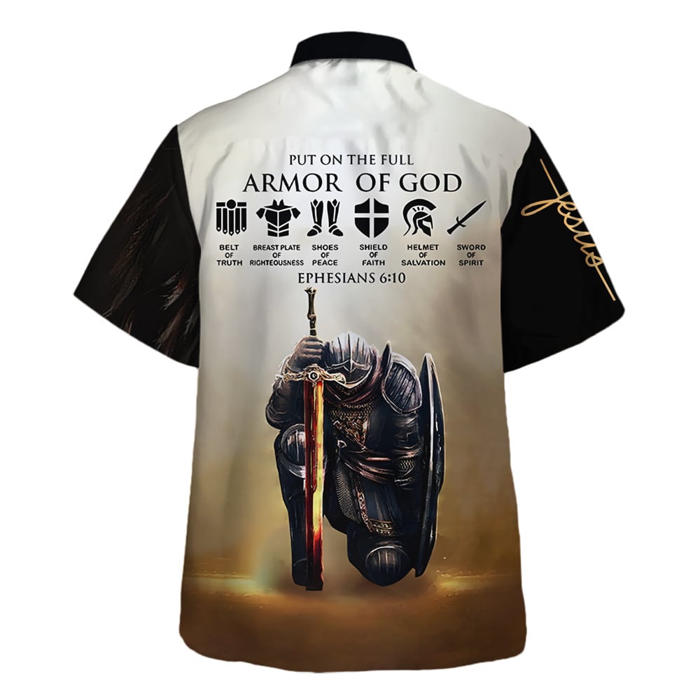 Put On The Full Armor Of God Jesus Hawaiian Shirt For Men And Women - Christian Summer Shirt