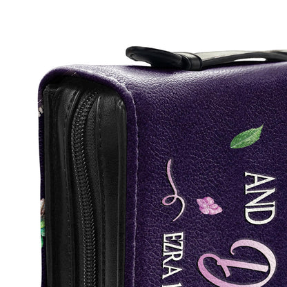 Rise Up Take Courage And Do It Ezra 10 4 Hummingbird Personalized Bible Cover - Christian Bible Covers For Women