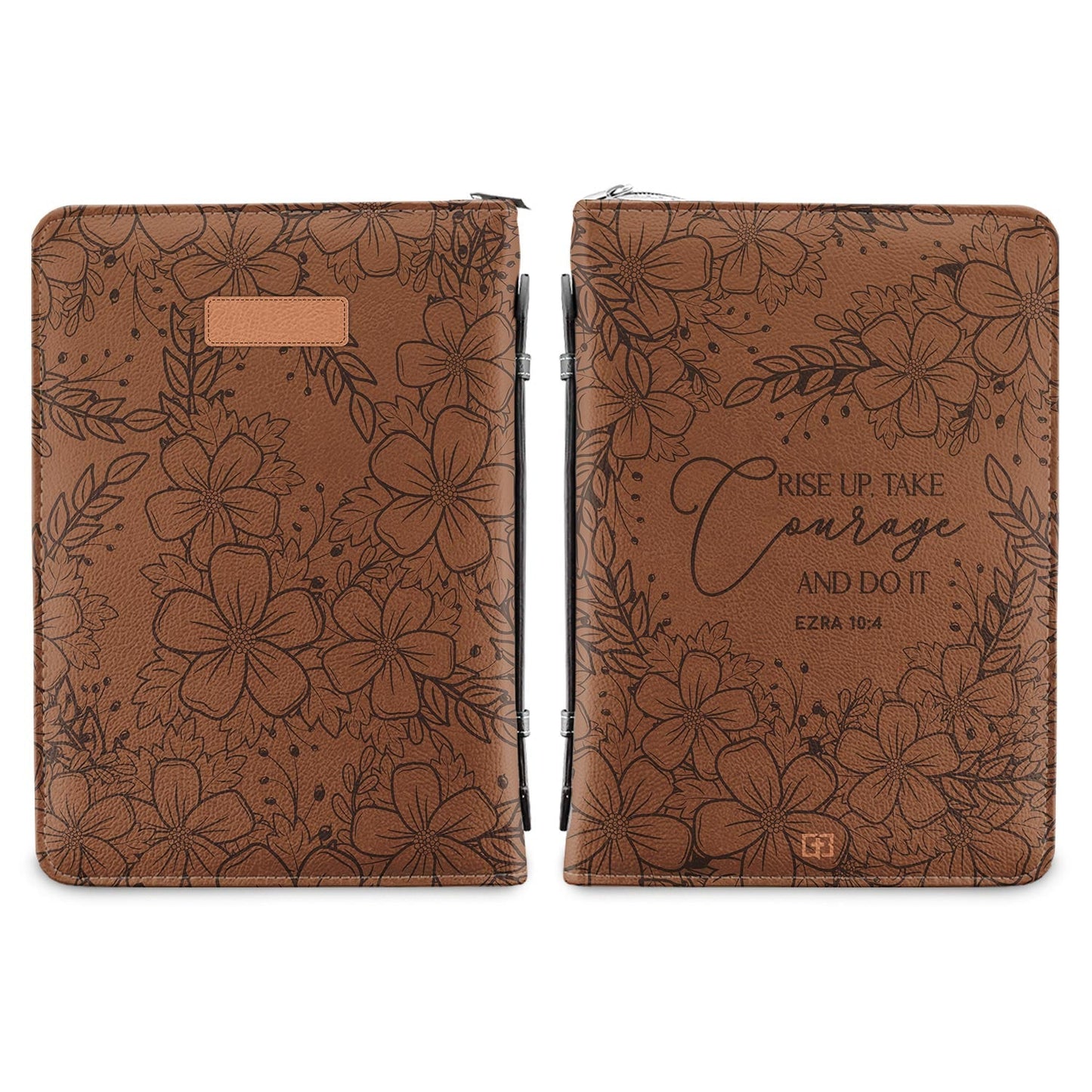 Rise Up Take Courage And Do It Ezra 10 4 Lily Personalized Bible Cover - Christian Bible Covers For Women