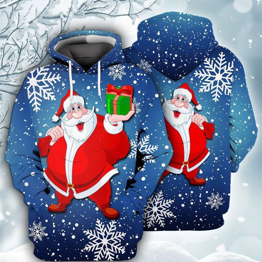 Santa Christmas 1 All Over Print 3D Hoodie For Men And Women, Christmas Gift, Warm Winter Clothes, Best Outfit Christmas