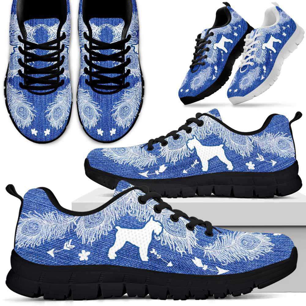 Schnauzer Sneaker, Schnauzer Dog Lovers Sneakers Running Shoes Gift Women Men, Schnauzer Shoes