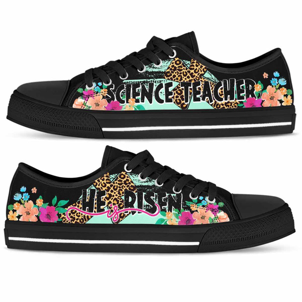 Science Teacher He Is Risen Low Tops, Teacher Shoes, Low Top Sneakers