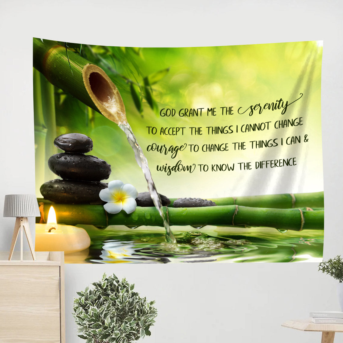 Serenity Prayer Tapestry - Bible Verse Tapestry