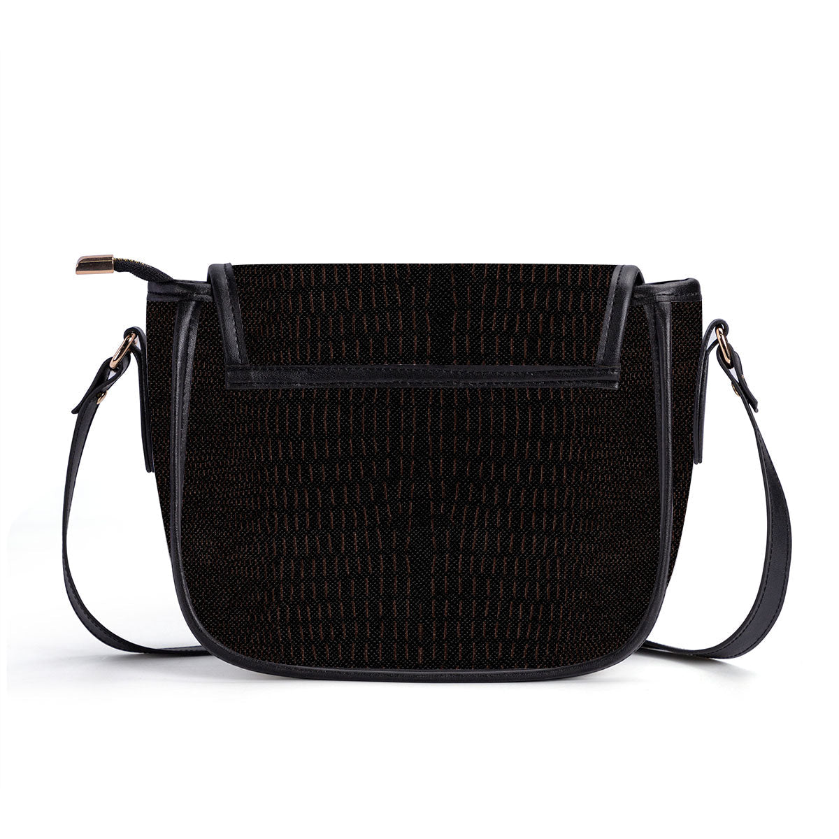 She Who Kneels Before God Personalized Leather Saddle Bag - Christian Women's Handbag Gifts