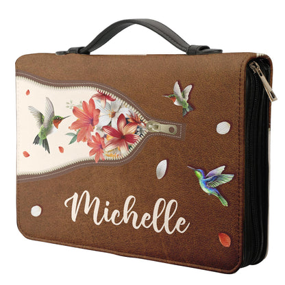 She Works With Her Hands In Delight Proverbs 31 13 Personalized Bible Cover - Christian Bible Covers For Women