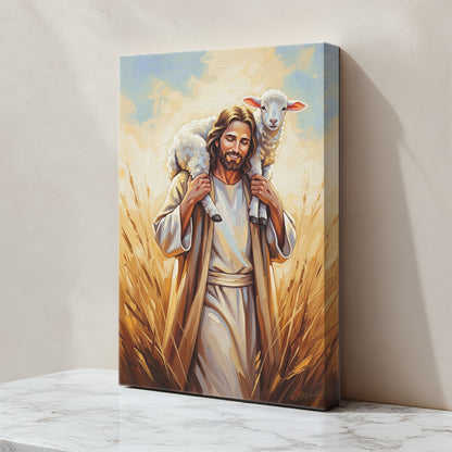 Shepherd of My Soul II, Christian Canvas Wall Art, Christmas Gift Ideas, Christian Home Decor, Ciaocustom