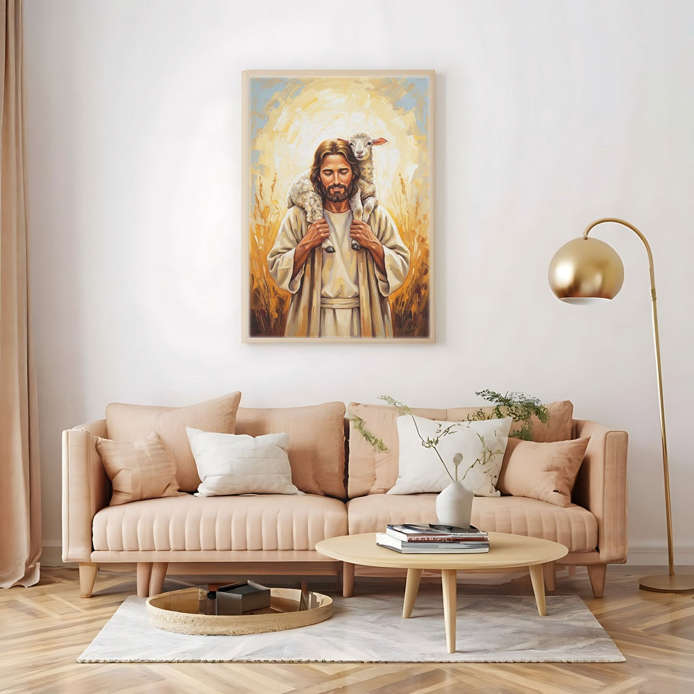 Shepherd of My Soul I, Christian Canvas Wall Art, Christmas Gift Ideas, Christian Home Decor, Ciaocustom