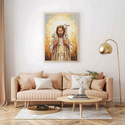 Shepherd of My Soul I, Christian Canvas Wall Art, Christmas Gift Ideas, Christian Home Decor, Ciaocustom