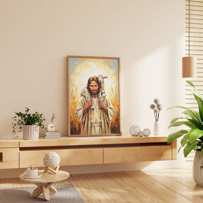 Shepherd of My Soul I, Christian Canvas Wall Art, Christmas Gift Ideas, Christian Home Decor, Ciaocustom