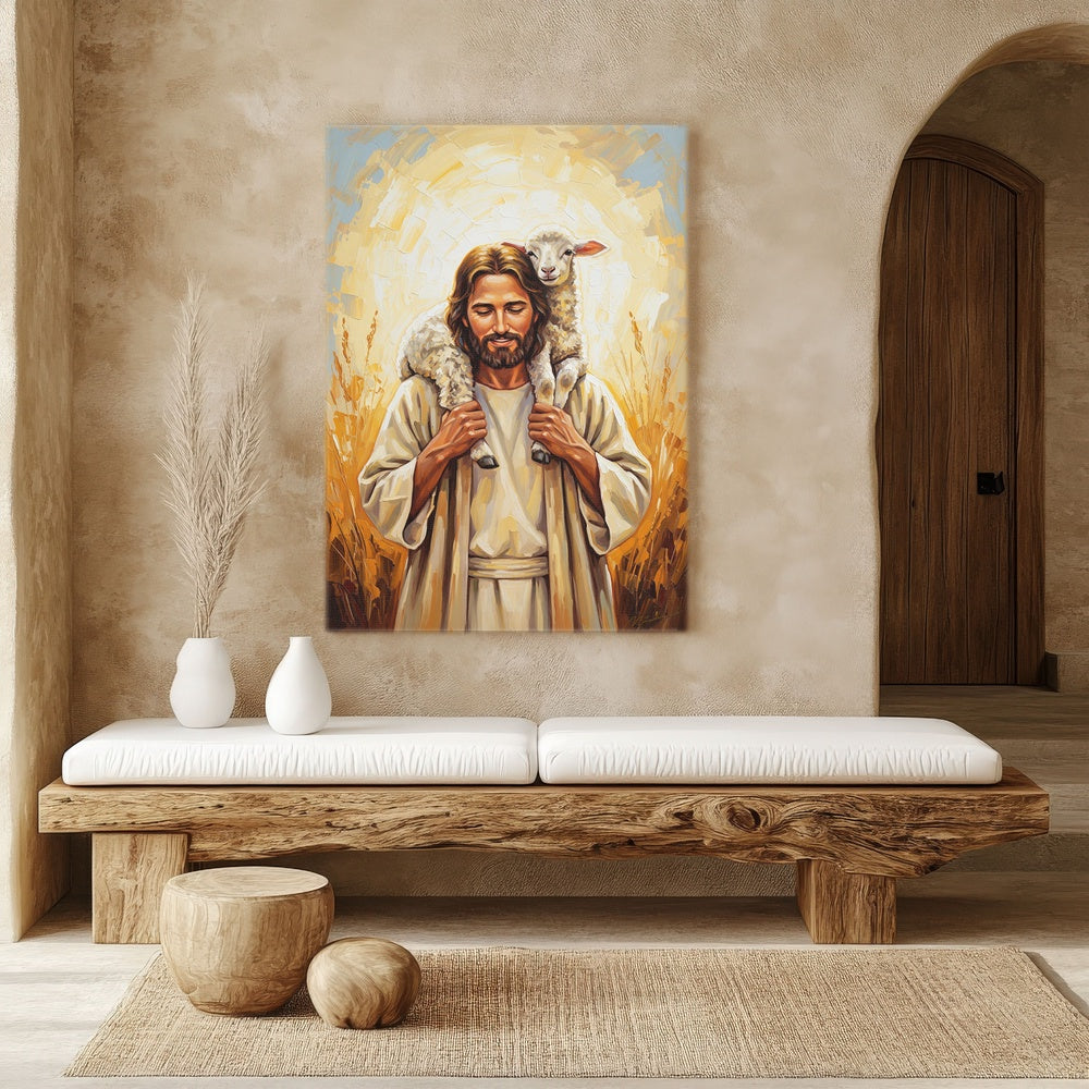 Shepherd of My Soul I, Christian Canvas Wall Art, Christmas Gift Ideas, Christian Home Decor, Ciaocustom