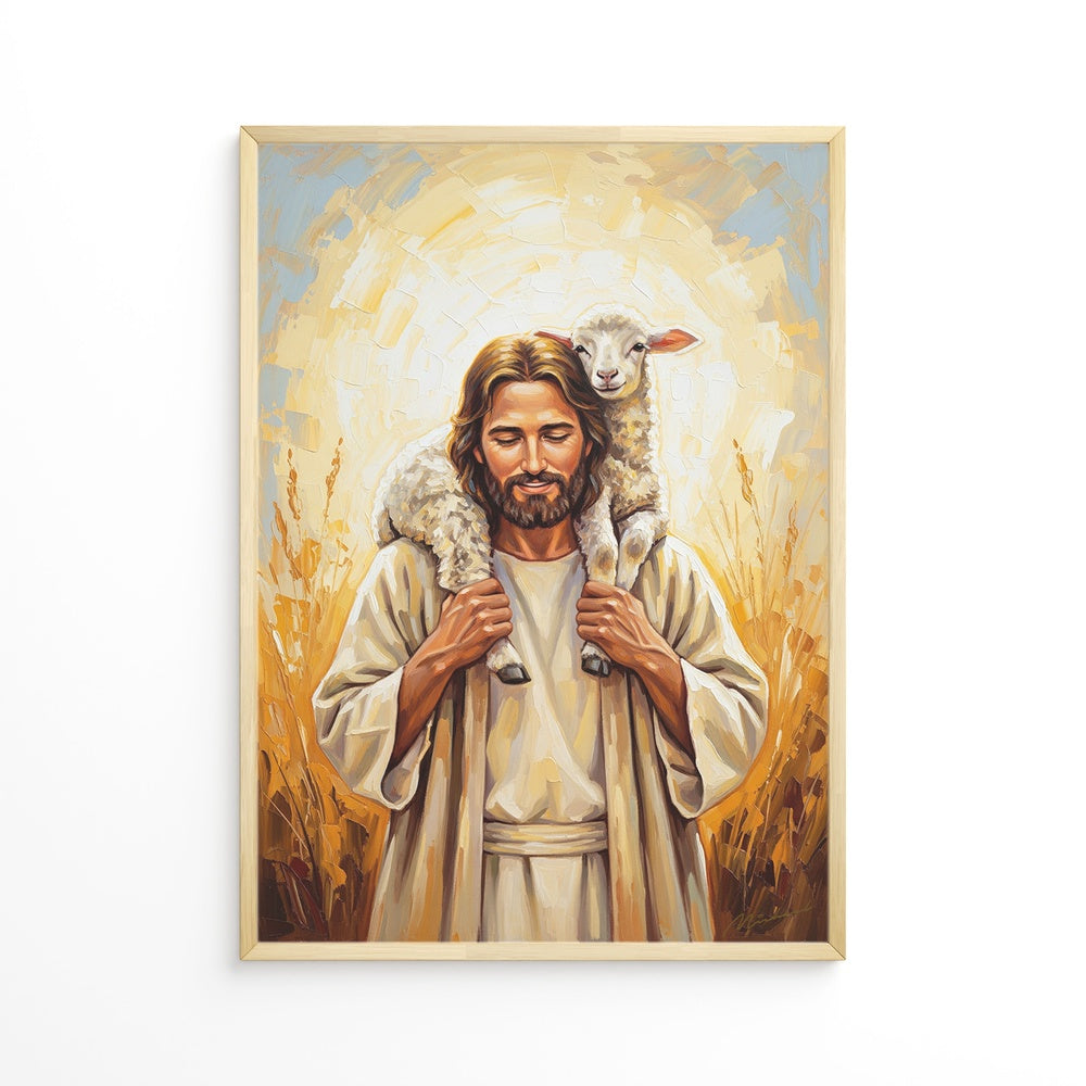 Shepherd of My Soul I, Christian Canvas Wall Art, Christmas Gift Ideas, Christian Home Decor, Ciaocustom