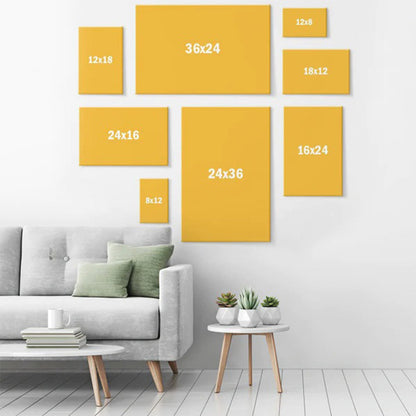 God Says You Are Unique Yellow Lily Hummingbird Canvas Art - Bible Verse Wall Art - Christian Inspirational Wall Decor