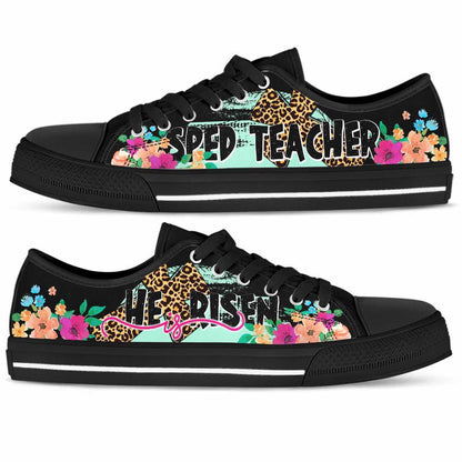 Sped Teacher He Is Risen Low Tops, Teacher Shoes, Low Top Sneakers