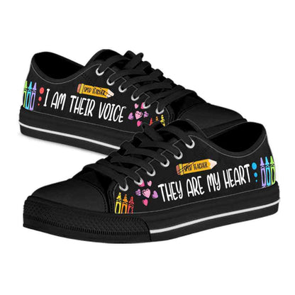Sped Teacher Pencils Heart And Voice Low Top Shoes, Teacher Shoes, Low Top Sneakers