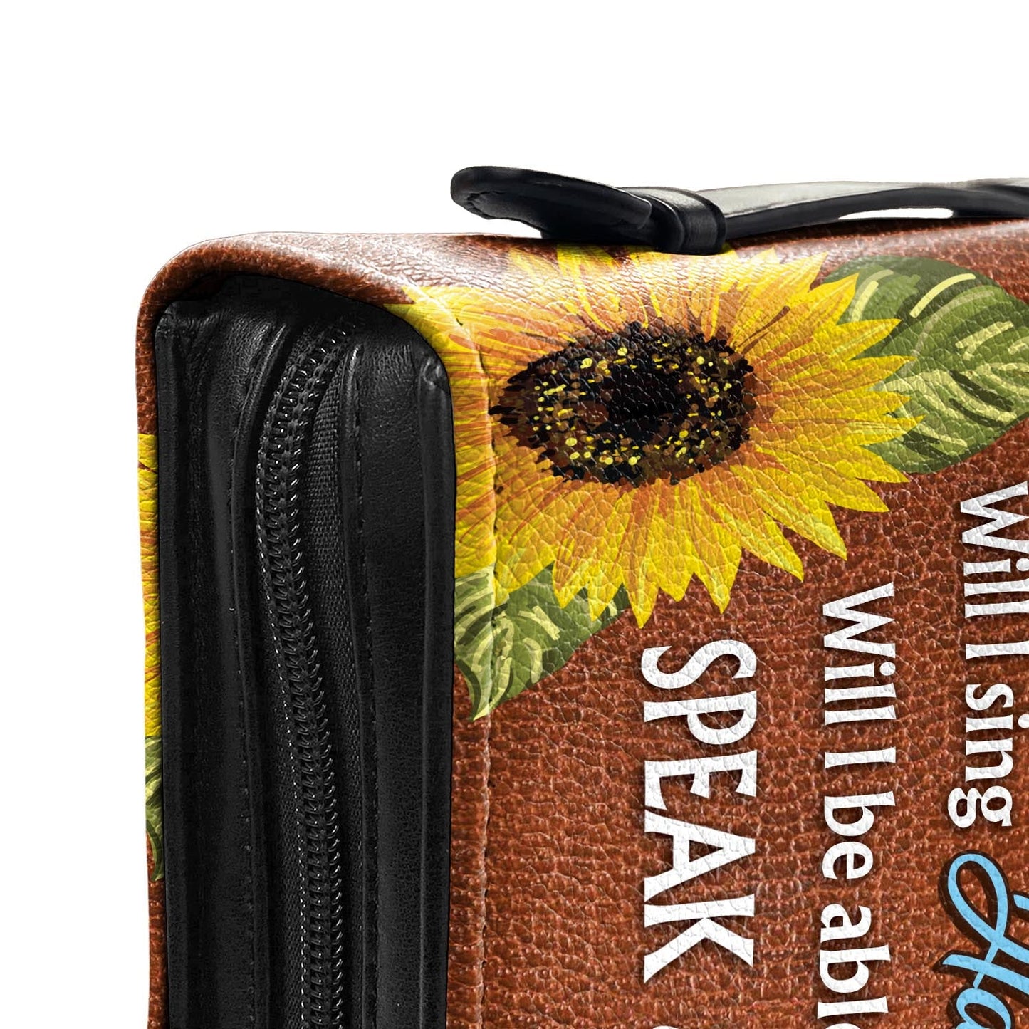 Sunflower I Can Only Imagine Butterfly Personalized Bible Cover - Christian Bible Covers For Women