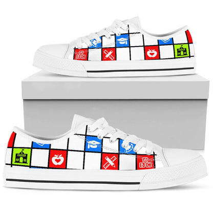 Teacher 3C Pixel Lowtop Shoes, Teacher Shoes, Low Top Sneakers