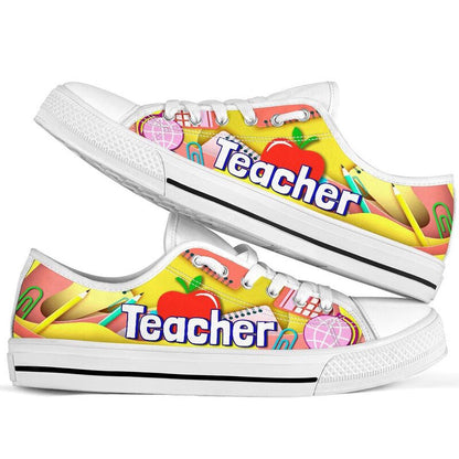 Teacher Art Paper Cut Out Shoes, Teacher Shoes, Low Top Sneakers