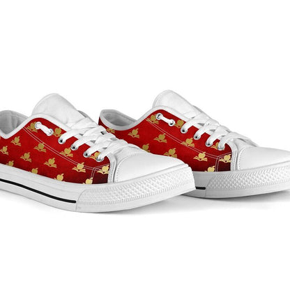 Teacher Seamless Christmas Low Top Shoes, Teacher Shoes, Low Top Sneakers