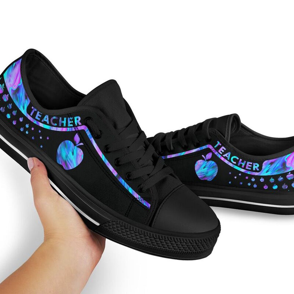 Teacher Shoes for Mens, Personalised Sneaker Shoes, Teacher Shoes, Low Top Sneakers