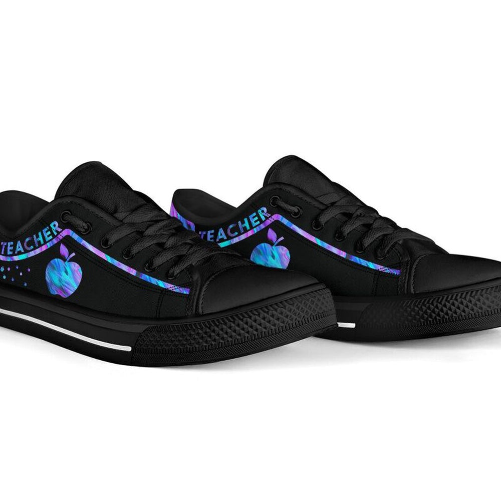 Teacher Shoes for Mens, Personalised Sneaker Shoes, Teacher Shoes, Low Top Sneakers