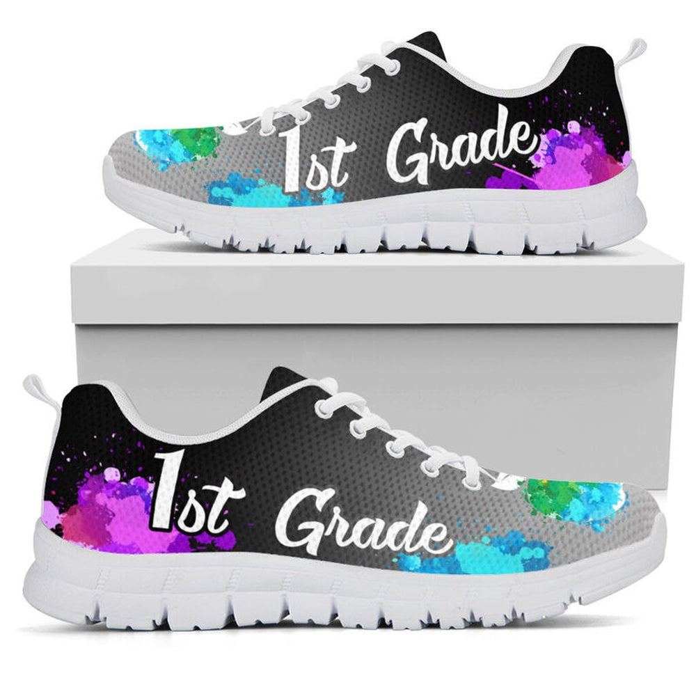 Teacher Sneaker, 1St Grade Art Black Gray Shoes, Fun Teacher Shoes