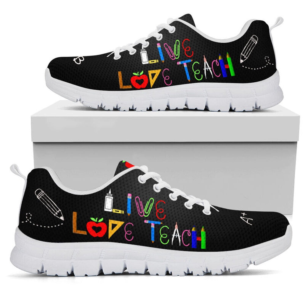 Teacher Sneaker, 1St Grade Live Love Shoes, Fun Teacher Shoes