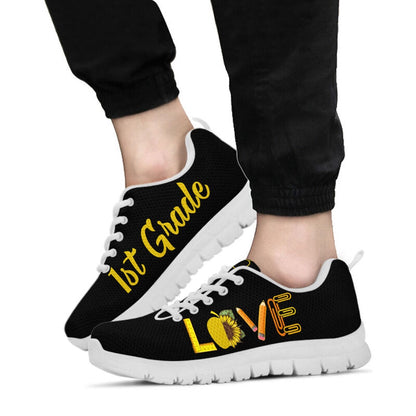 Teacher Sneaker, 1St Grade Love Sunflower Shoes, Fun Teacher Shoes