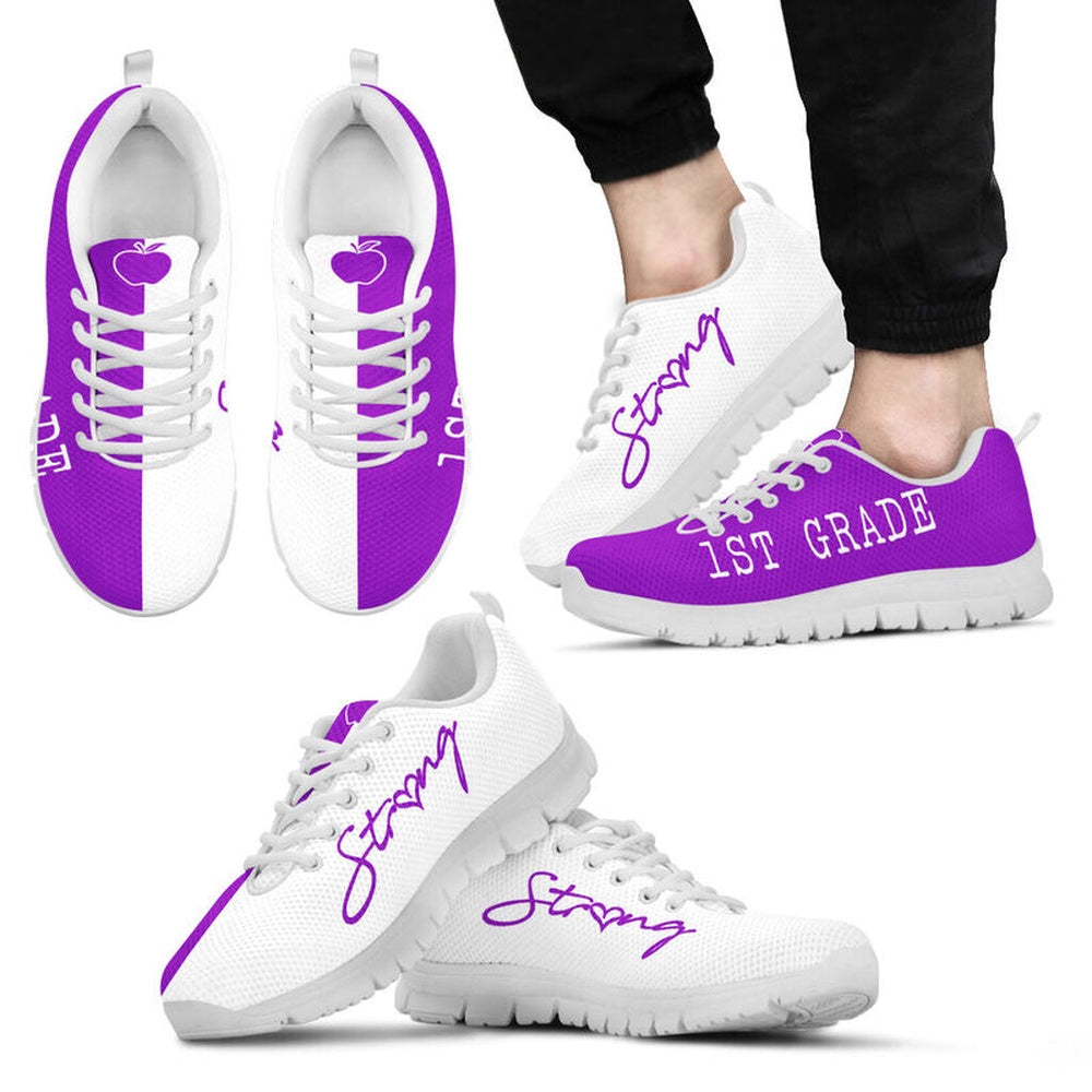 Teacher Sneaker, 1St Grade Strong Purple Shoes Shoes, Fun Teacher Shoes