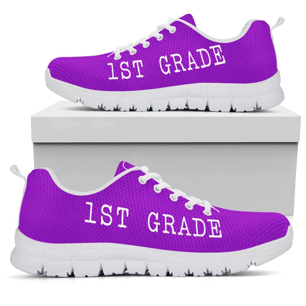 Teacher Sneaker, 1St Grade Strong Purple Shoes Shoes, Fun Teacher Shoes